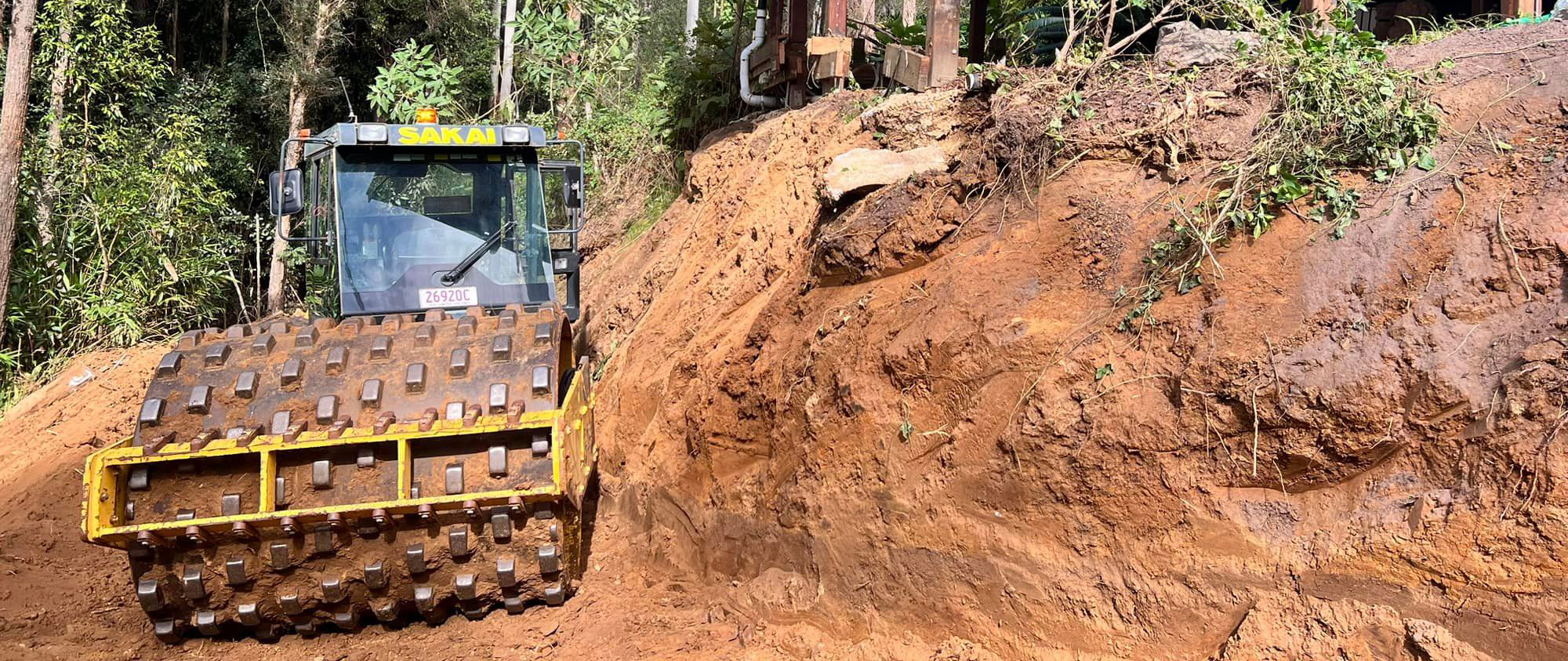 Hero image for Moreton Bay Civil Construction, a Padfoot earthmoving machine